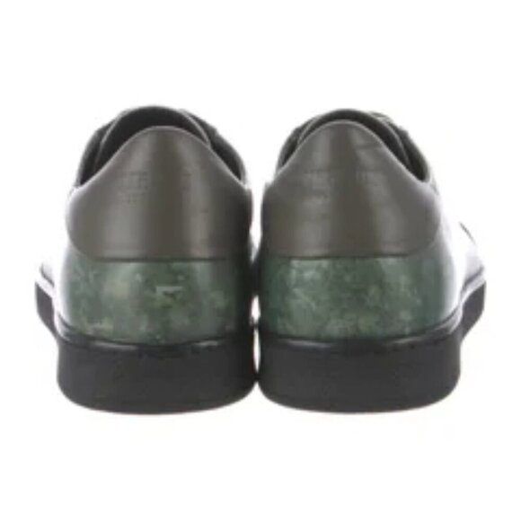 Versus Versace Green Abstract Leather Lace Up Sneakers EU 40 Women 9 - Picture 4 of 9